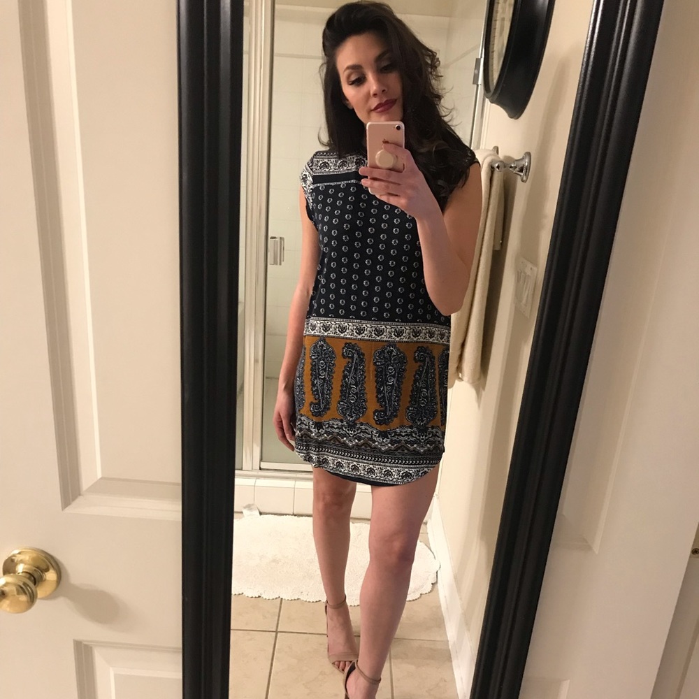 Free People Novella Royale Goldie Mini Dress